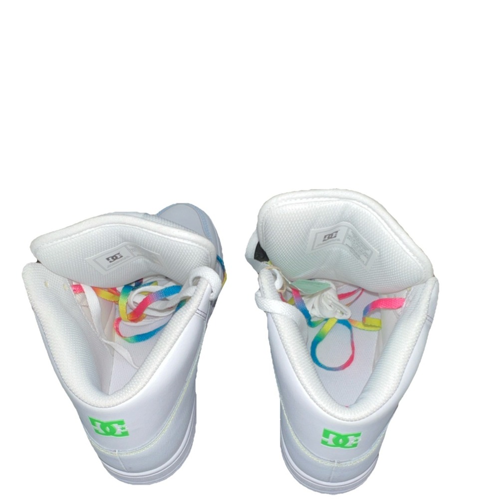 24N14/DC Manteca 4 HI Women's High Top Skate Sneakers White/Multicolo Size 9.5 - Picture 6 of 11